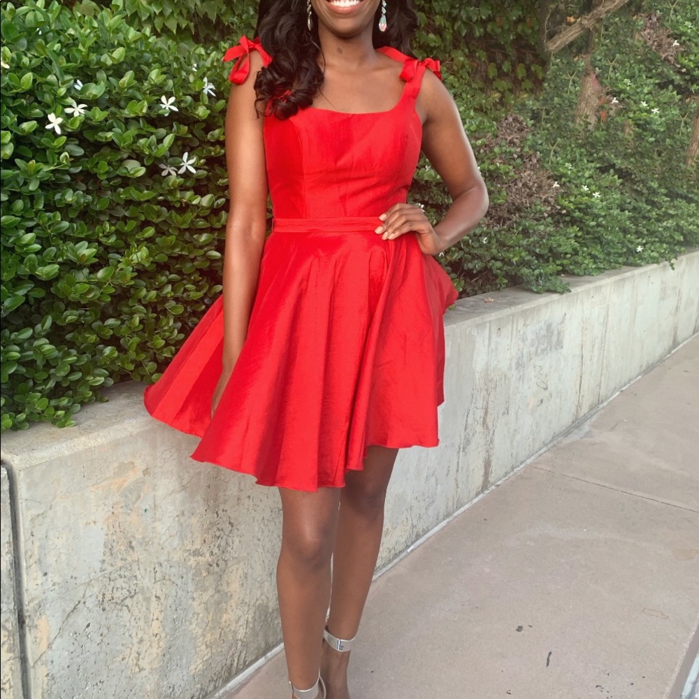 Red Cocktail Dress - Picture 2 of 3